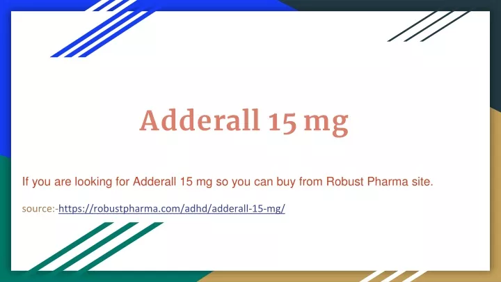 adderall 15 mg