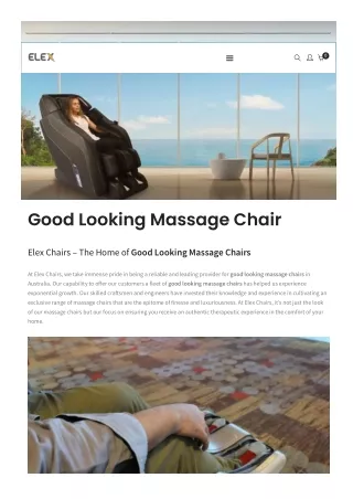 Good looking Massage Chair