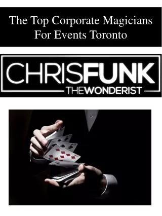 the top corporate magicians for events toronto