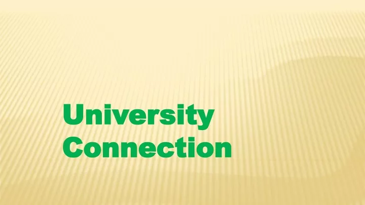 university connection