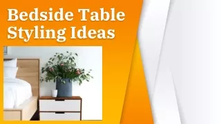 Bedside Table Styling Ideas
