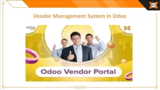 vendor management system in odoo