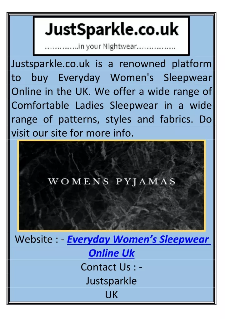 justsparkle co uk is a renowned platform