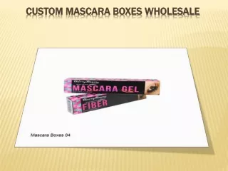 Custom Mascara Boxes Wholesale
