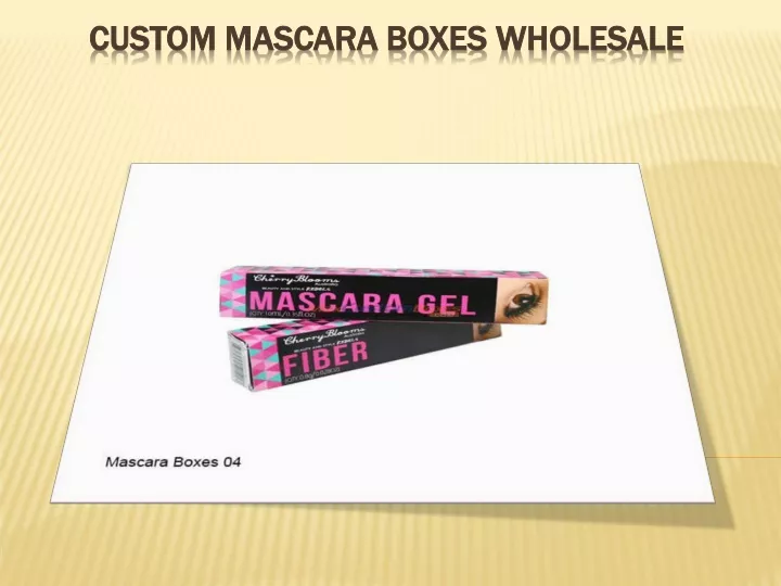 custom mascara boxes wholesale