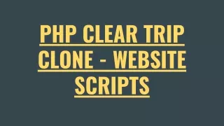 php clear trip clone website scripts