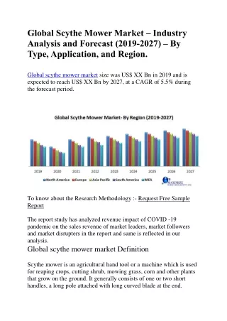 global scythe mower market industry analysis