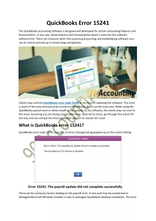 quickbooks error 15241