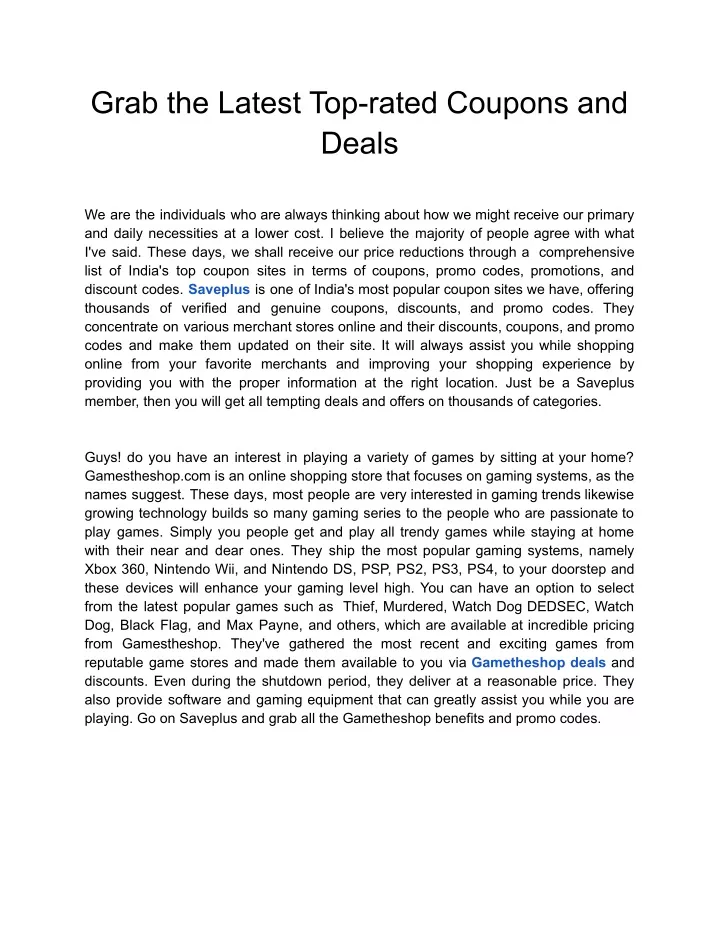 grab the latest top rated coupons and deals