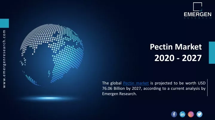 pectin market 2020 2027