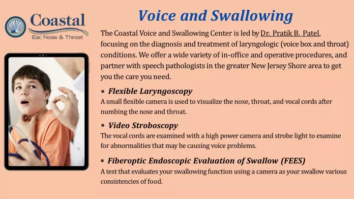 voice and swallowing