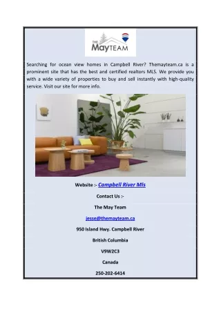 Campbell River Mls | Themayteam.ca