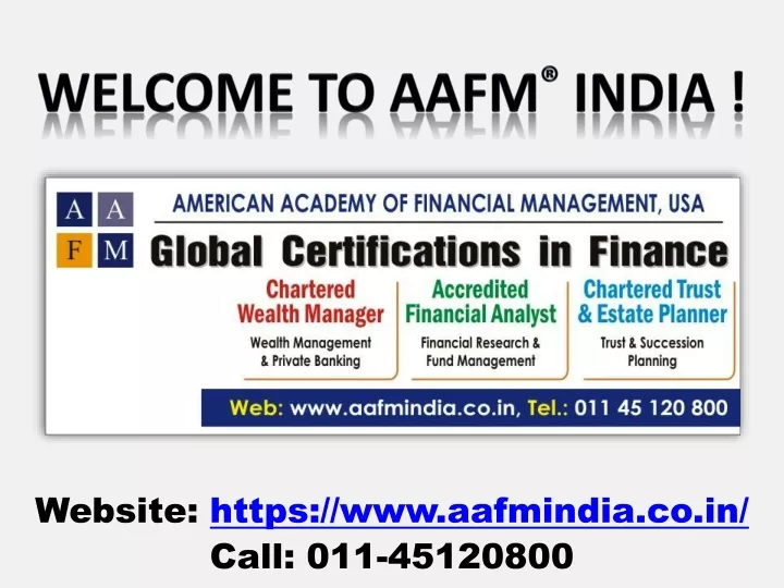 welcome to aafm india