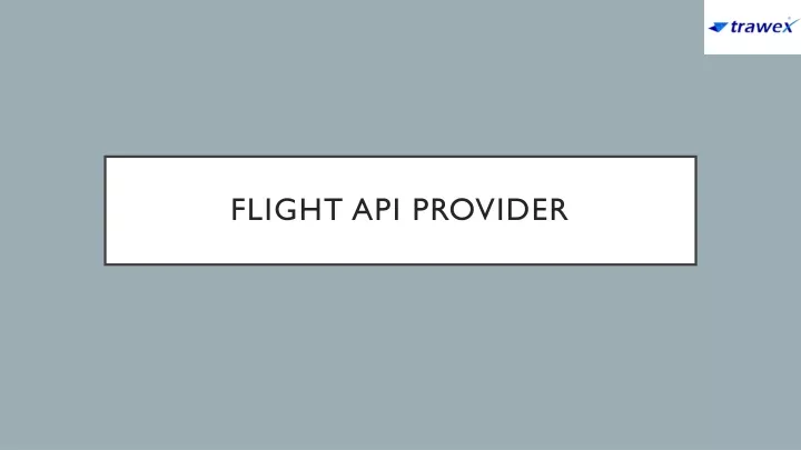 flight api provider