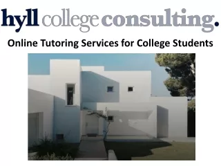 Online Tutoring Services for College Students