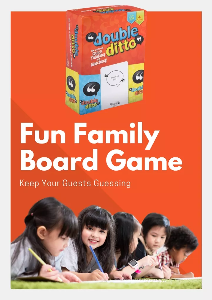 fun family board game keep your guests guessing