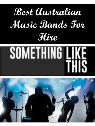 best australian music bands for hire