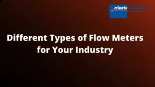 Common Types of Flow Meters for Your Industry