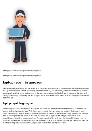 laptop repair in gurgaon