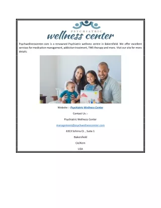 Psychiatric Wellness Center  Psychwellnesscenter.com