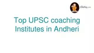 Best UPSC coaching in Andheri