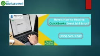 Methods to rectify QuickBooks Event id 4 error
