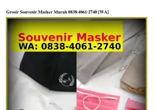 Grosir Souvenir Masker Murah (2)