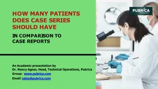 how many patients does case series should have