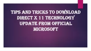 Download DirectX 11 (64-bit) for Windows 10