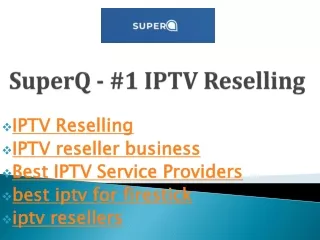 IPTV reseller business