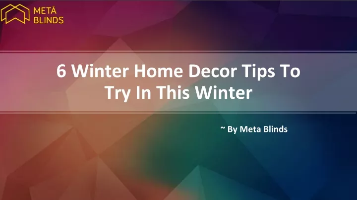 6 winter home decor tips to try in this winter