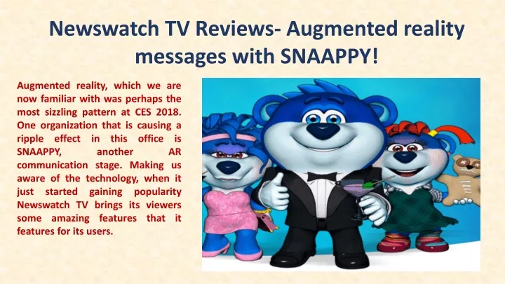 newswatch tv reviews augmented reality messages