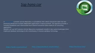sap hana car