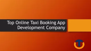 Top Online Taxi Booking App Development Company