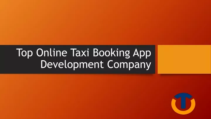 top online taxi booking app development company