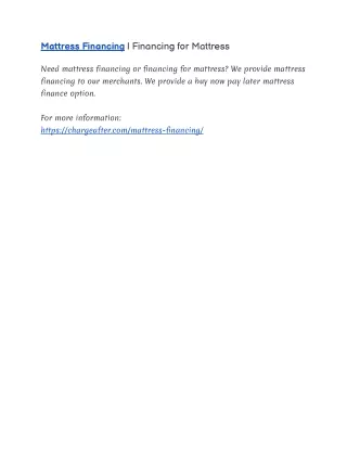 mattress financing financing for mattress