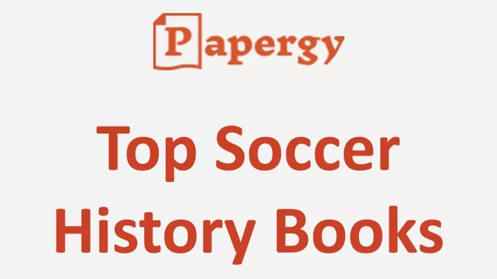 top soccer history books