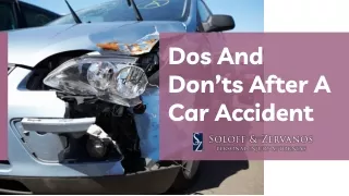 Dos And Don’ts After A Car Accident