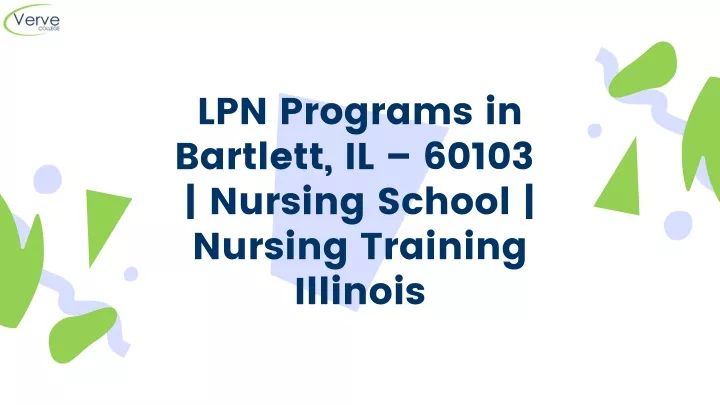 lpn programs in bartlett il 60103 nursing school