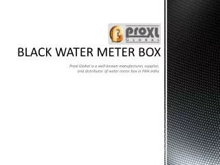 black water meter box