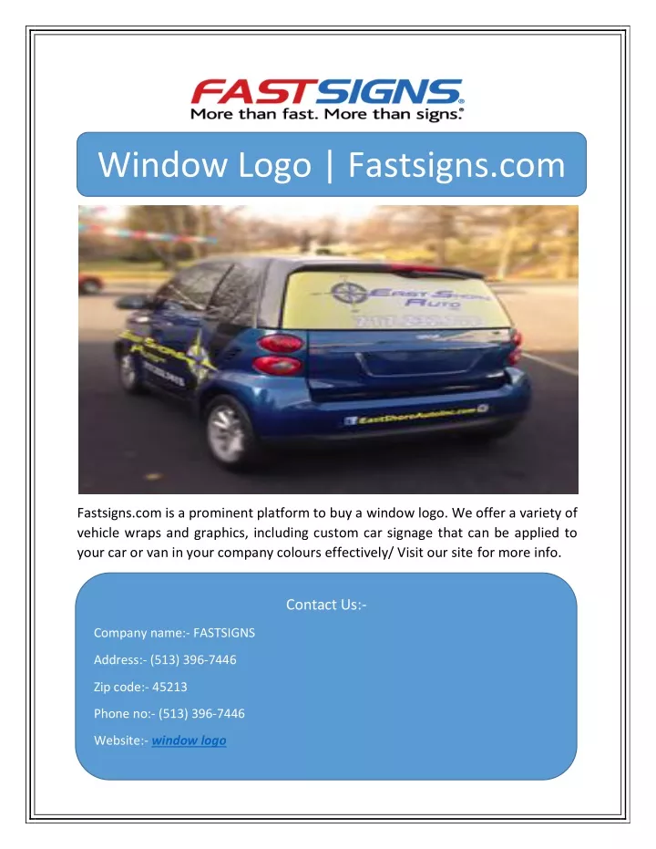 window logo fastsigns com