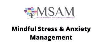 mindful stress anxiety management