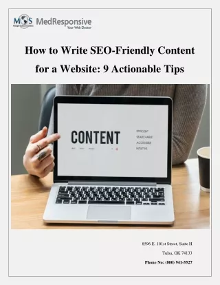 how to write seo friendly content