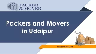 Household Shifting Service in Udaipur: Packernmover.com