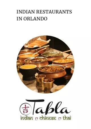 One-Stop Solution of Indian Restaurants Orlando