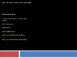 get the new look with kdoters