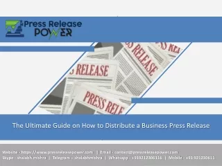 The Ultimate Guide on How to Distribute a Business Press Release