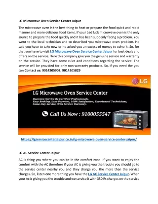 LG Washing Machine Repair Jaipur