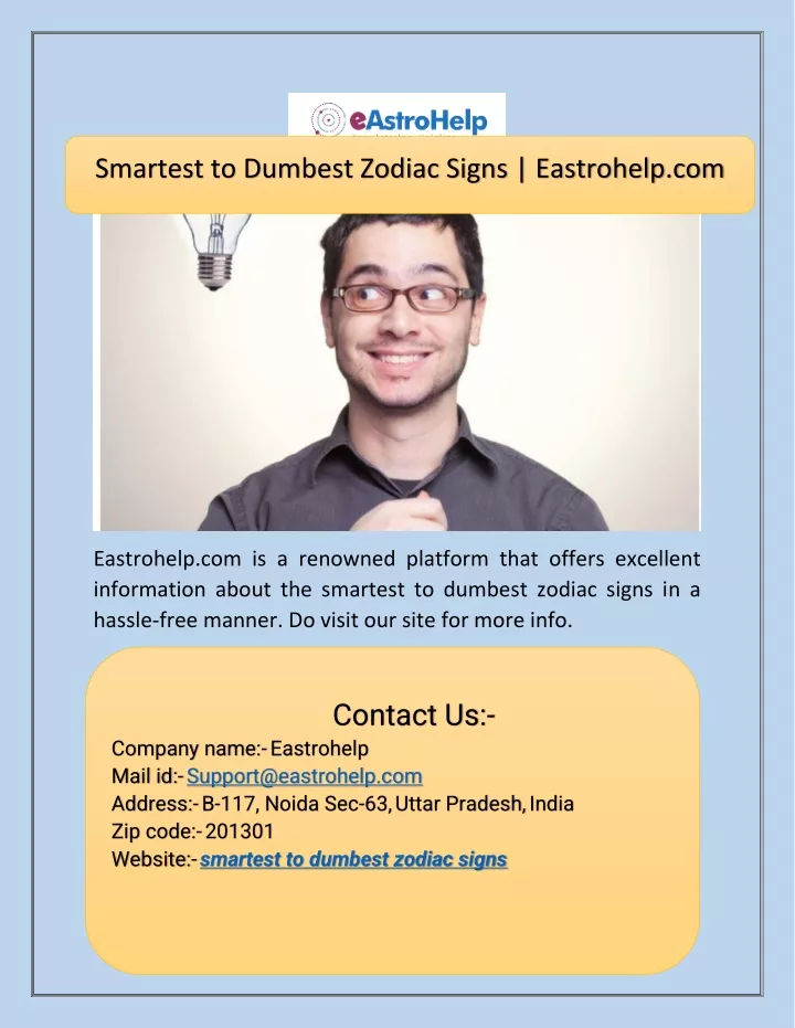 smartest to dumbest zodiac signs eastrohelp com