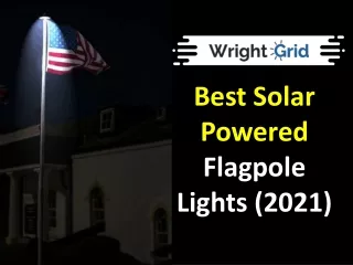 best solar powered flagpole lights 2021